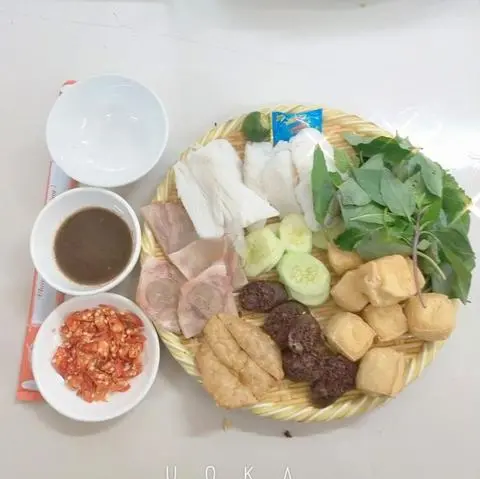 Hình ảnh Bún đậu - thịt chân giò - chả cốm - dồi chiên
