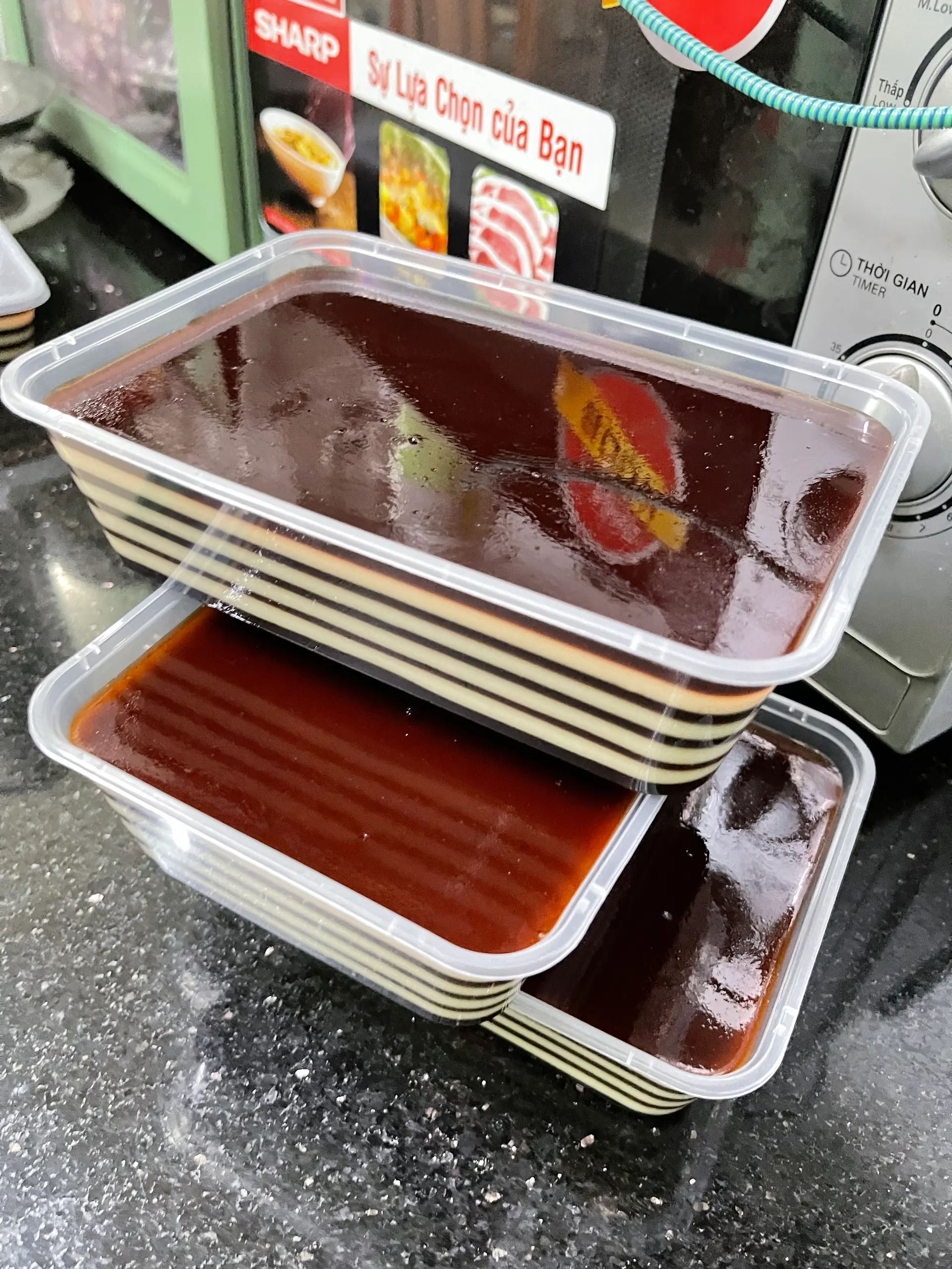 Hình ảnh Rau câu flan cà phê - hộp 550ml