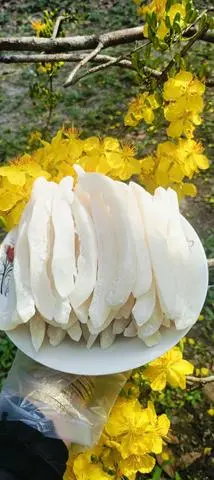 Hình ảnh 250gr MỨT DỪA SÁP LOẠI 1  thơm sữa và thơm lá dứa cọng dài