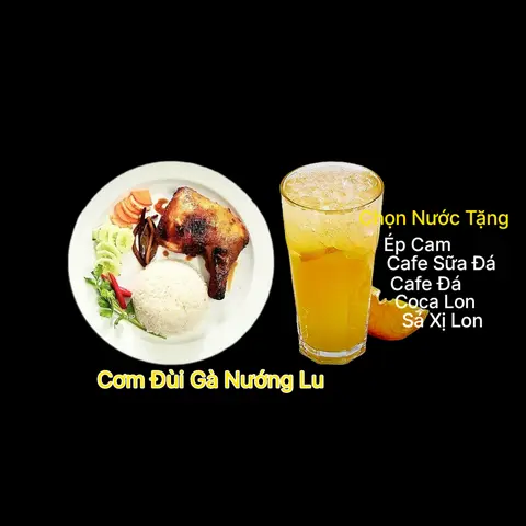 Hình ảnh Cơm Đùi Gà Nướng Lu- Tặng Nước Tuỳ Chọn 