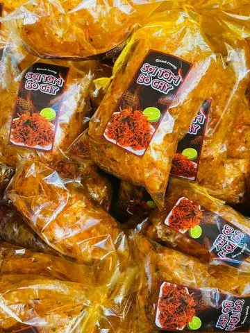 Hình ảnh bánh tráng sợi bò cay