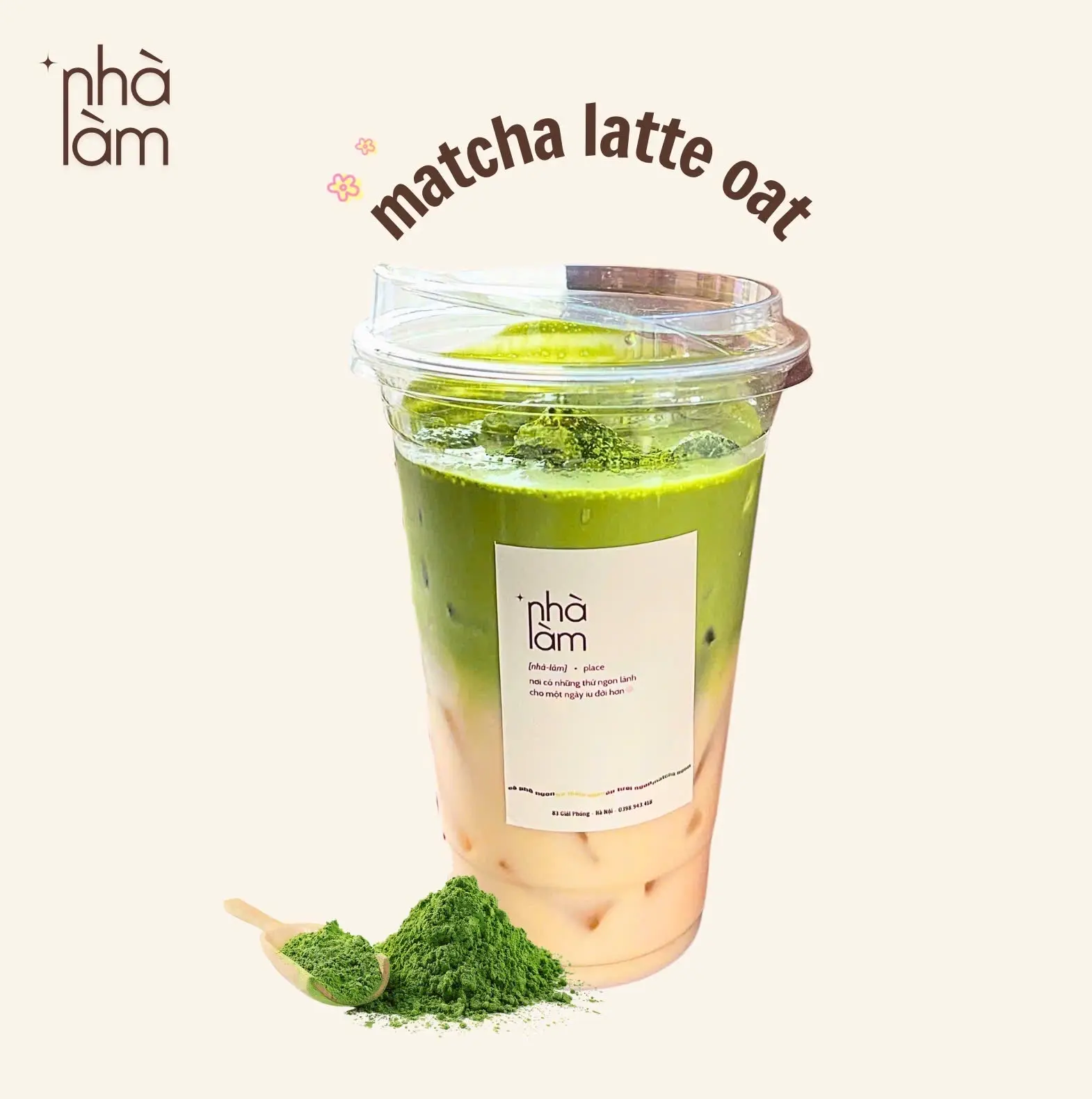 Hình ảnh Matcha latte oatmilk