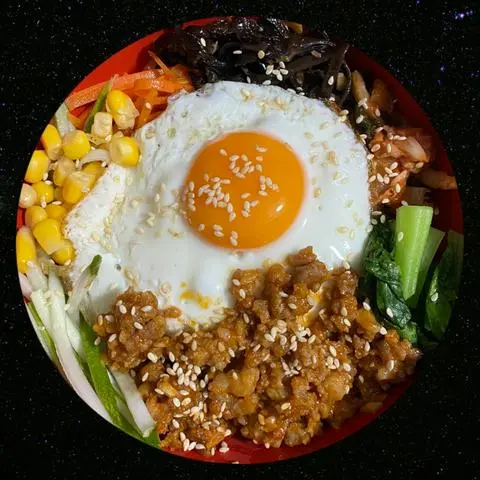 Hình ảnh Cơm trộn thịt heo bằm