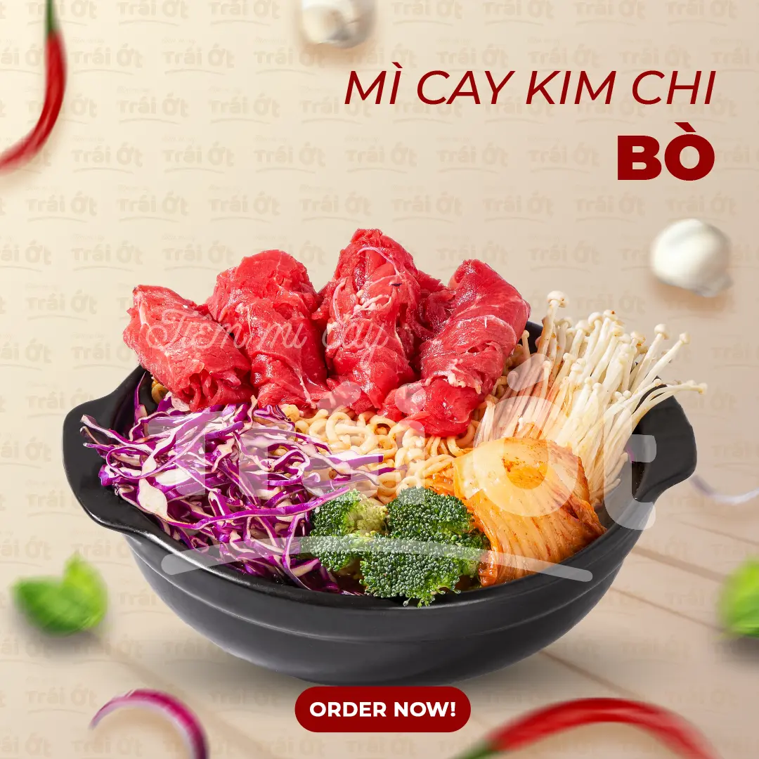 Hình ảnh Mì Cay Kim Chi Bò