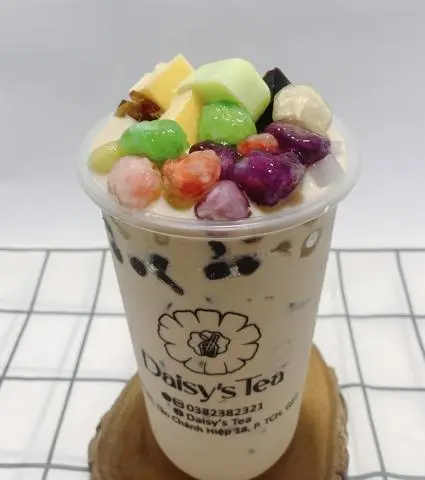 Hình ảnh Trà sữa full topping - 10 loại topping