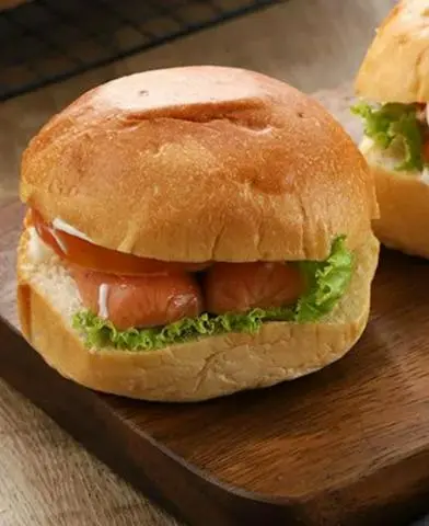 Hình ảnh Hamburger xúc xích