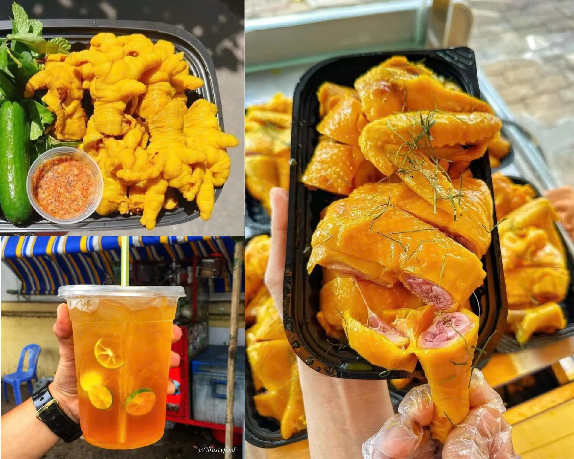 Hình ảnh COMBO 11: GÀ Ủ MUỐI + CHÂN GÀ + LY TRÀ TẮC KHỔNG LỒ