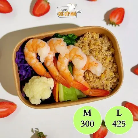 Hình ảnh Quinoa mix tôm sous vide - Sous vide shrimp