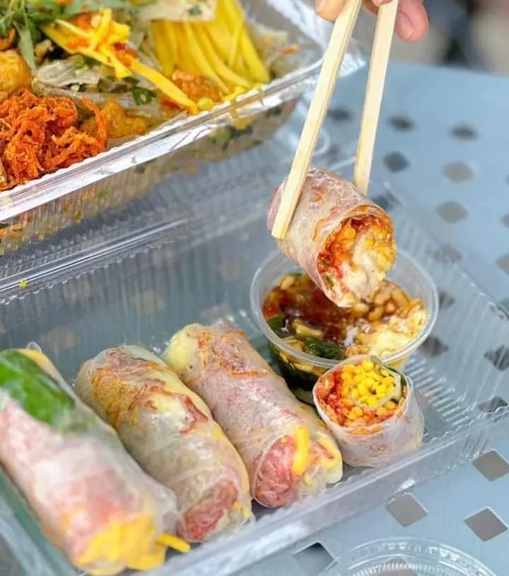 Hình ảnh Bánh Tráng cuốn sốt bơ ( 5 Cuốn )