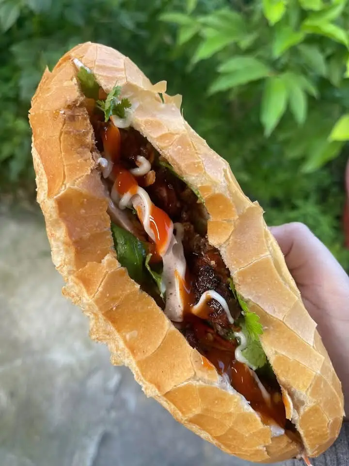 Hình ảnh bánh mì thịt nướng 