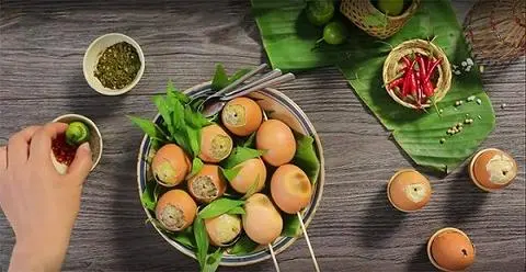 Hình ảnh hột gà nướng