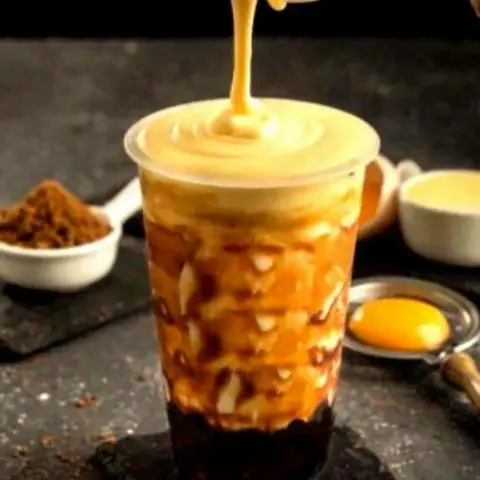 Hình ảnh Sữa tươi trân châu đường đen kem phô mai mặn 