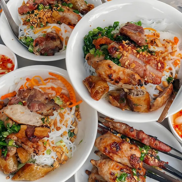 Hình ảnh BÚN THỊT Nướng $ Nem Nướng- đậm đà thơm vị miền Nam