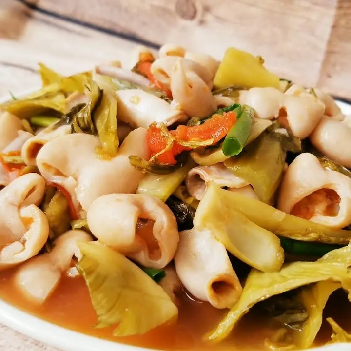 Hình ảnh lòng xào cải chua