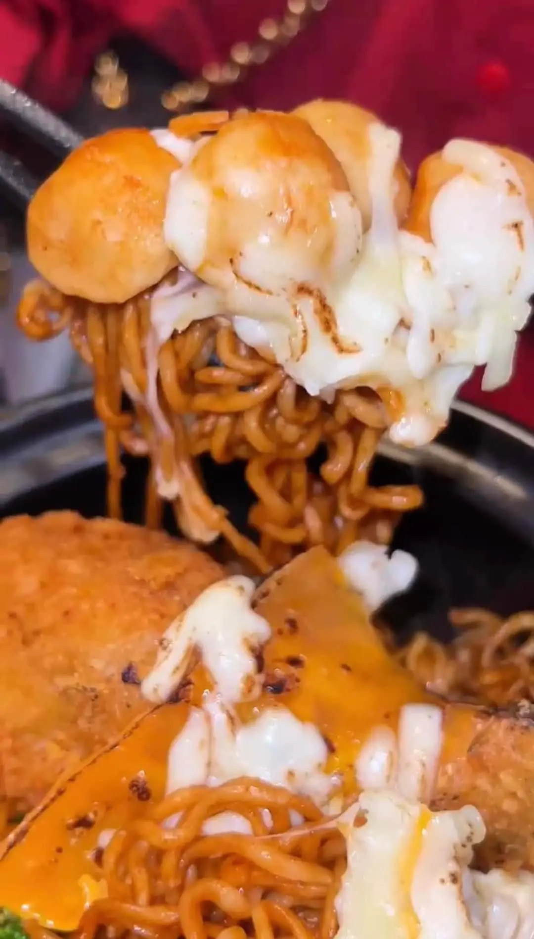 Hình ảnh Tokbokki mì pho mai sợi khô