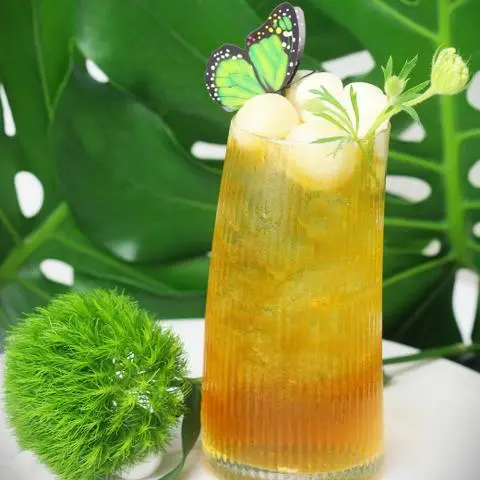 Hình ảnh Long nhãn khúc bạch - Panna cotta longan tea