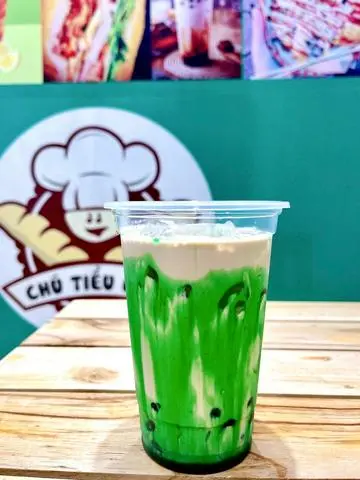 Hình ảnh Trà sữa trân châu caramen bạc hà - 500ml