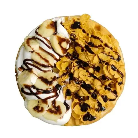 Hình ảnh Bánh Waffle Ngũ Cốc và Chuối