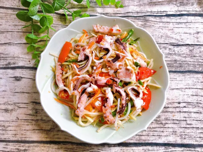 Hình ảnh Gỏi Đu Đủ Bạch Tuộc