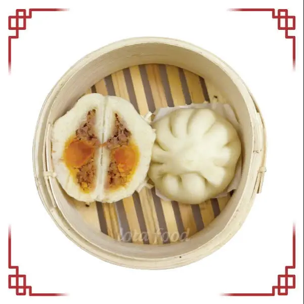 Hình ảnh Bao Thịt Trứng Muối Mini - 2 Cái / Pork n Salted Egg Mini Buns - 2 pcs