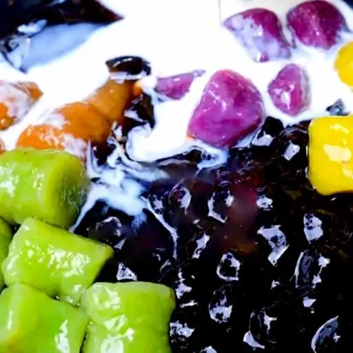 Hình ảnh Chè khoai dẻo trân châu đen
