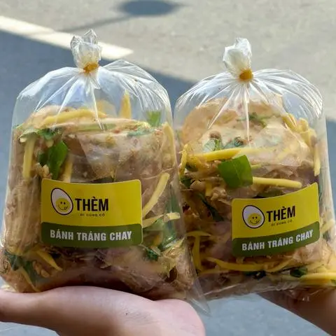 Hình ảnh Bánh tráng trộn truyền thống chay