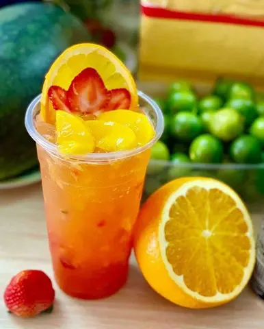 Hình ảnh Trà cam - đào - dâu (L)