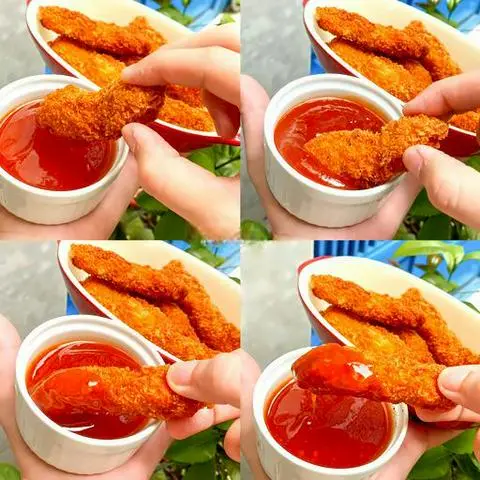 Hình ảnh Gà xù que chấm sốt BBQ