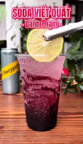 Hình ảnh soda việt quất ly 1000ml 
