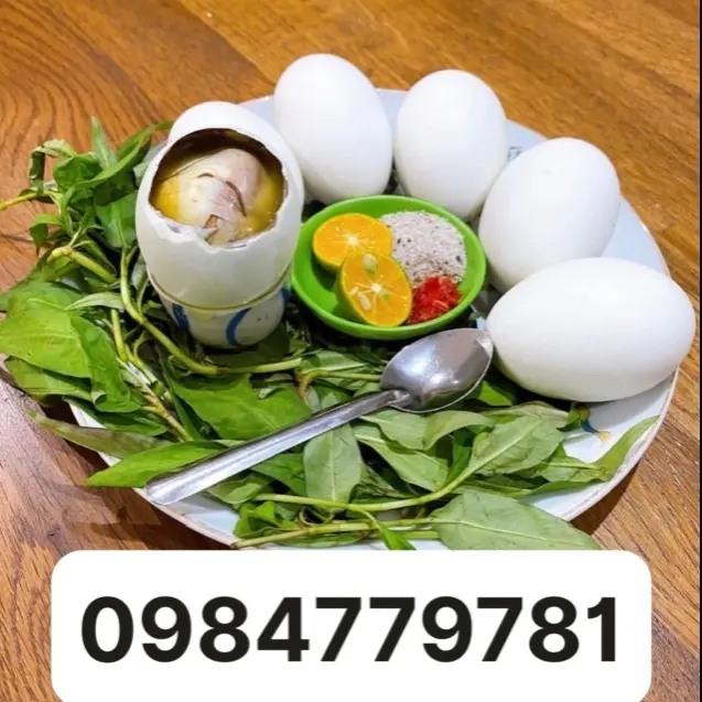 Hình ảnh hột vịt lộn nc dừa