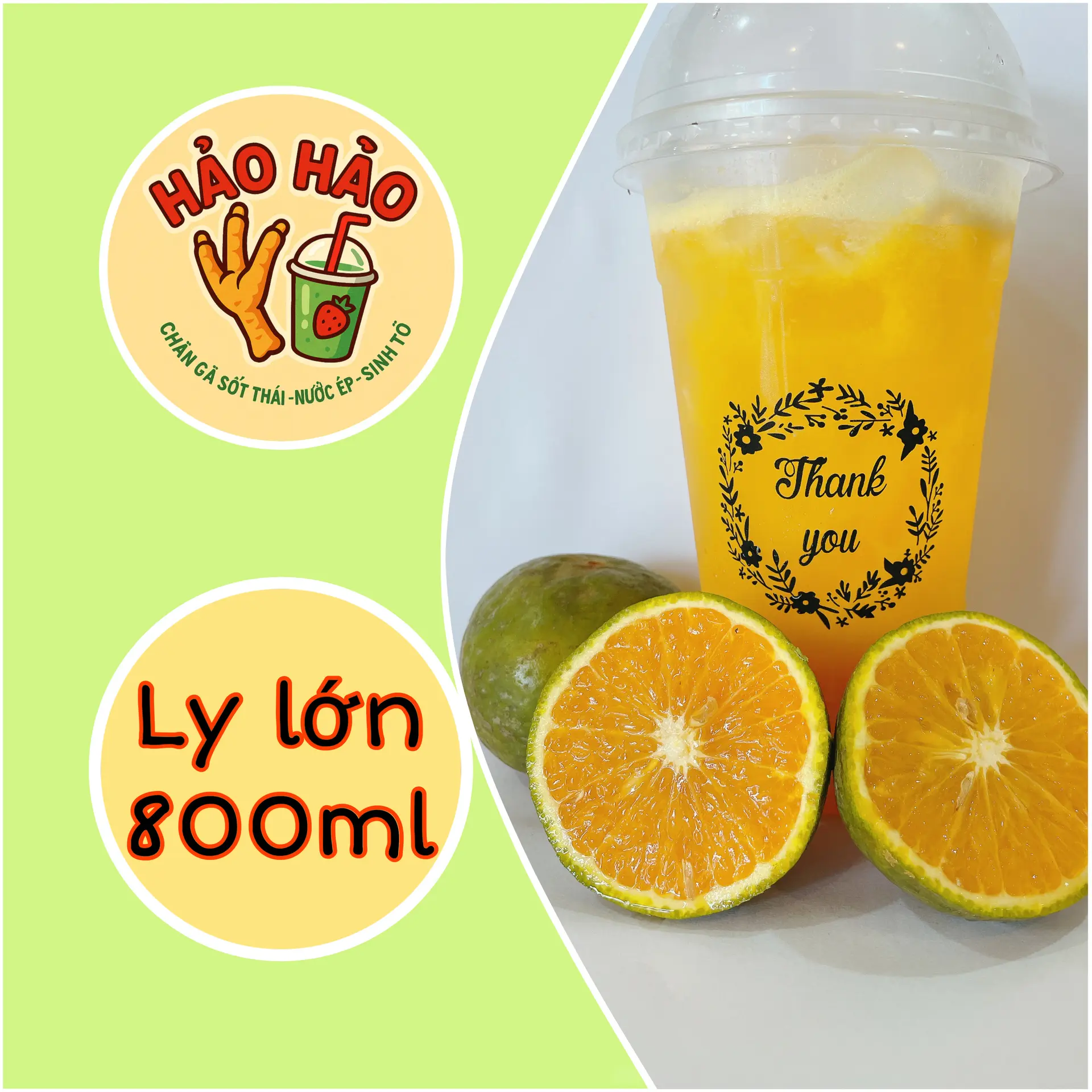 Hình ảnh Nước Ép Cam Ly Lớn 800ml