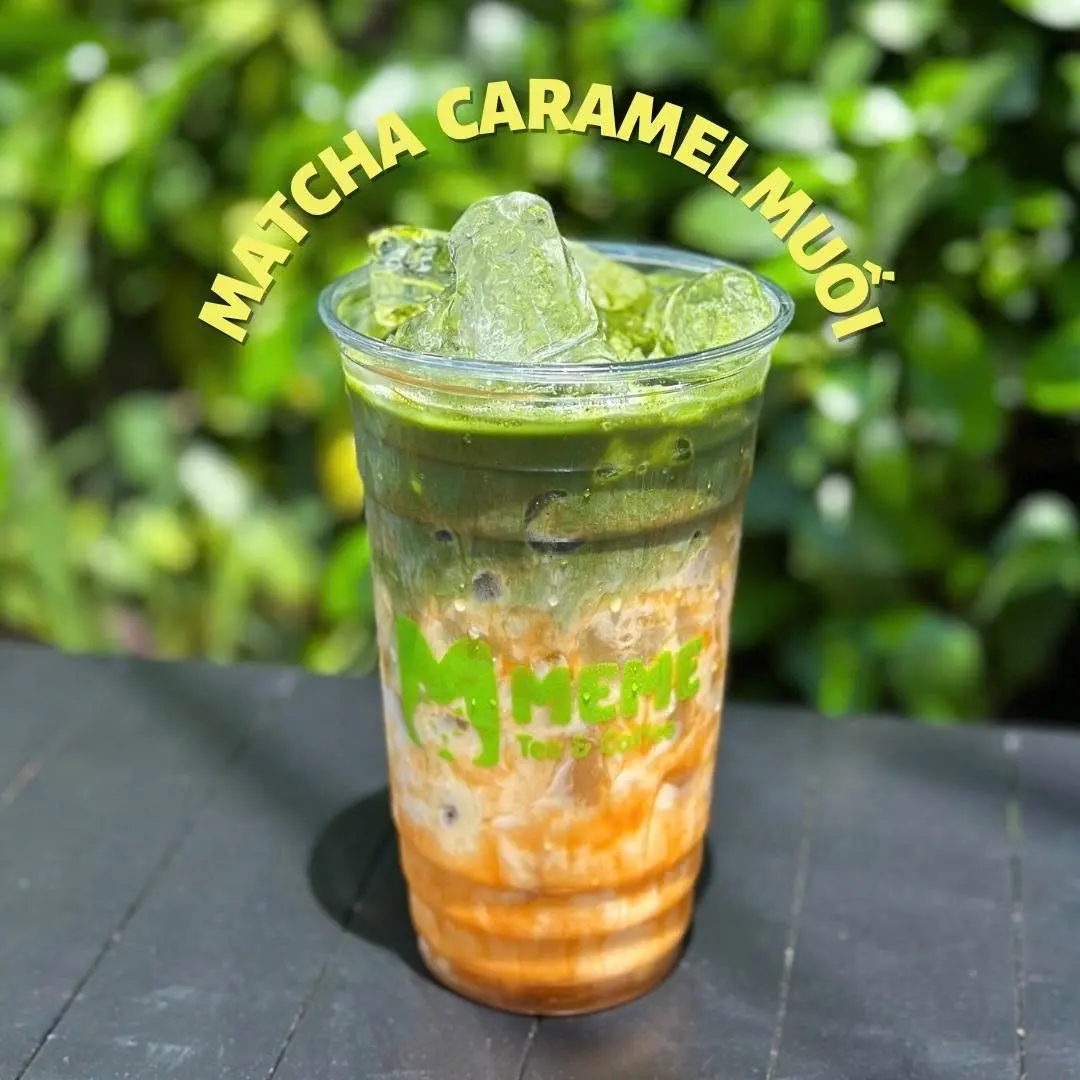 Hình ảnh Matcha latte caramel muối