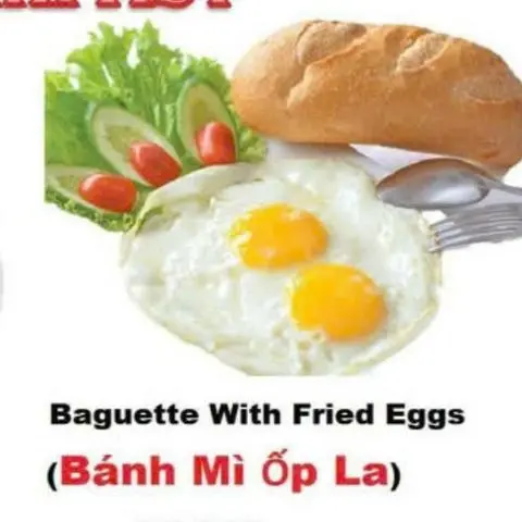 Hình ảnh bánh mì ôp la