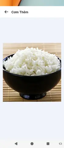 Hình ảnh cơm thêm