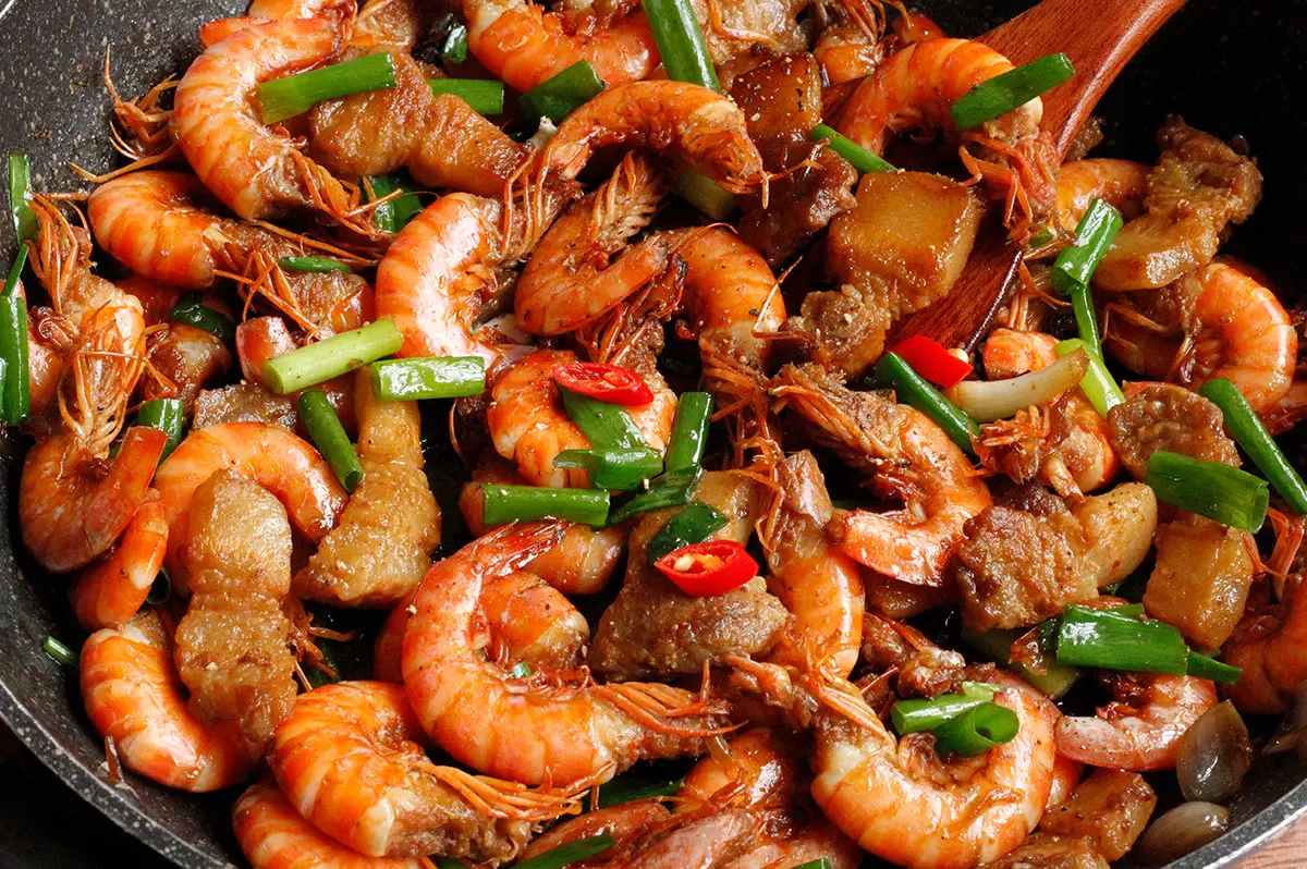 Hình ảnh thịt ram tôm