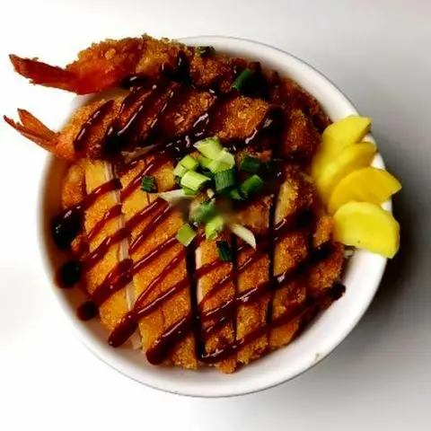 Hình ảnh Cơm super tôm heo katsu
