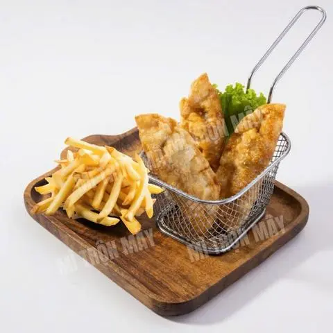 Hình ảnh Combo 4(3 bánh Mandu nhân thịt bắp+ 120g khoai tây chiên)