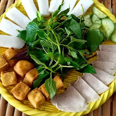 Hình ảnh Bún đậu thịt luộc