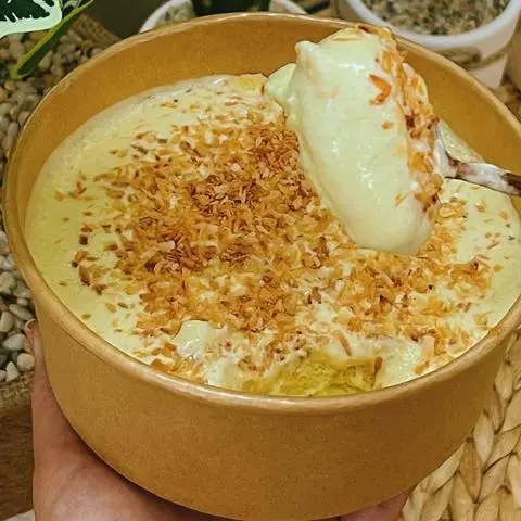 Hình ảnh BLTM Kem trứng dừa nướng