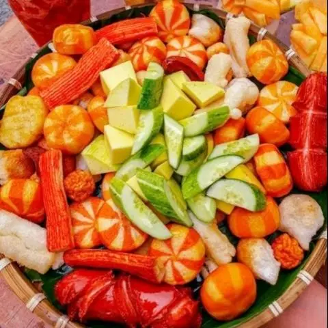 Hình ảnh mẹt 17 viên chiên thập cẩm 