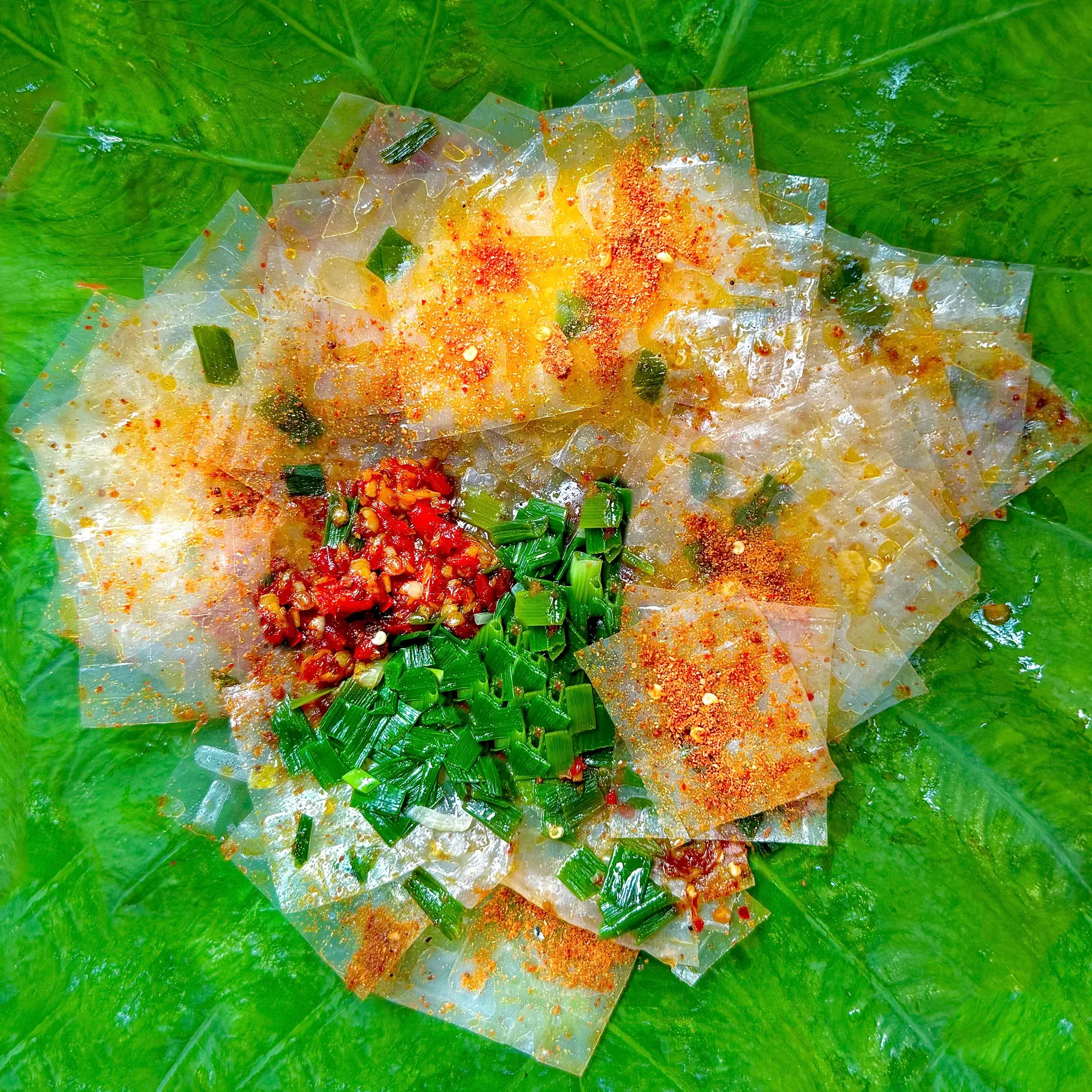 Hình ảnh CHAY - Bánh Tráng Mỡ Hành Muối Nhuyễn