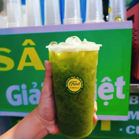 Hình ảnh rau má  sữa  đậu  xanh ly 700ml