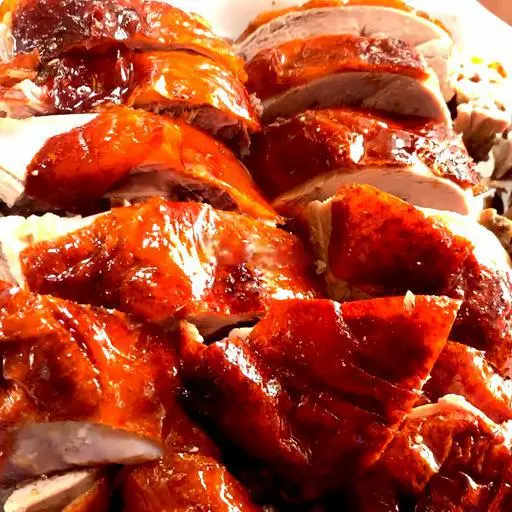 Hình ảnh Vịt quay mật ong nửa con ( chặt miếng