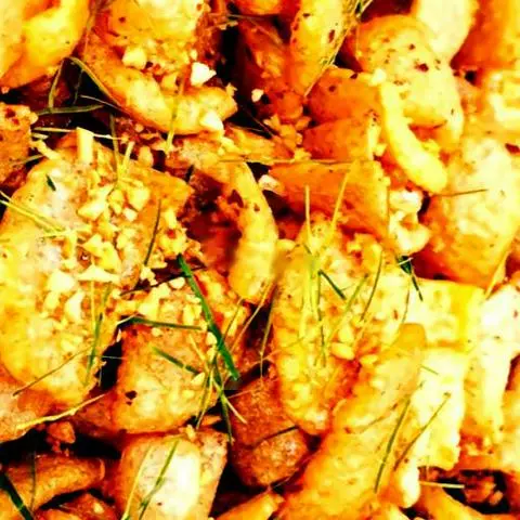 Hình ảnh Da heo mắm tỏi ớt lá chanh