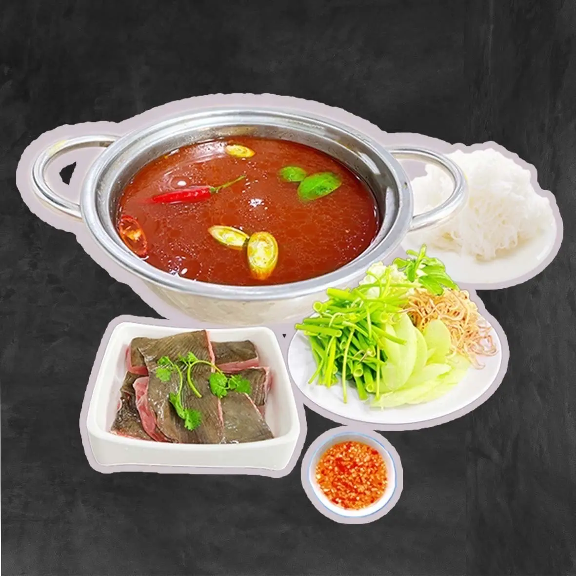 Hình ảnh Lẩu cá đuối ( tặng trà tắc)