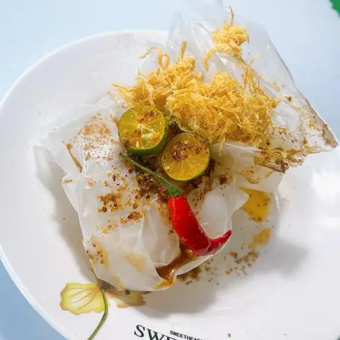 Hình ảnh bánh dẻo sate chà bông gà
