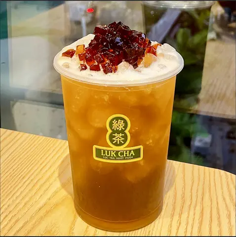Hình ảnh Lục Trà Sủi Bọt thạch Cafe Size 1 Lít