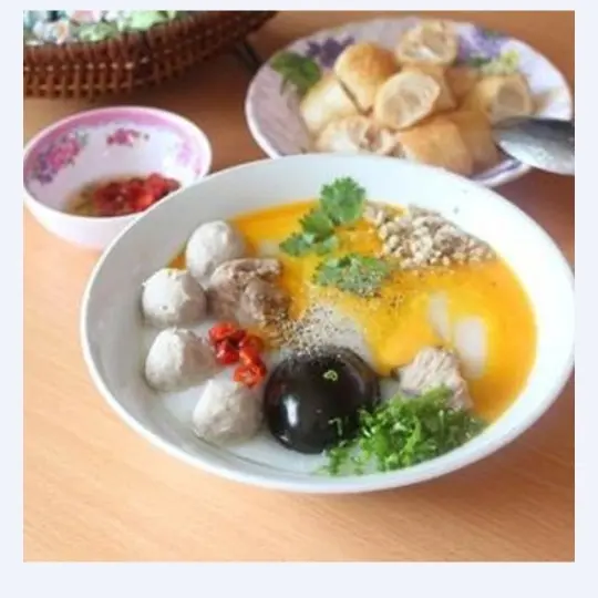 Hình ảnh 1 cháo sườn thịt bằm  - 1 cháo thập cẩm 