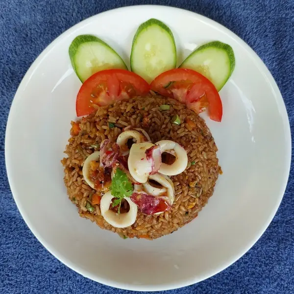 Hình ảnh Cơm chiên Mực satế (Cay)