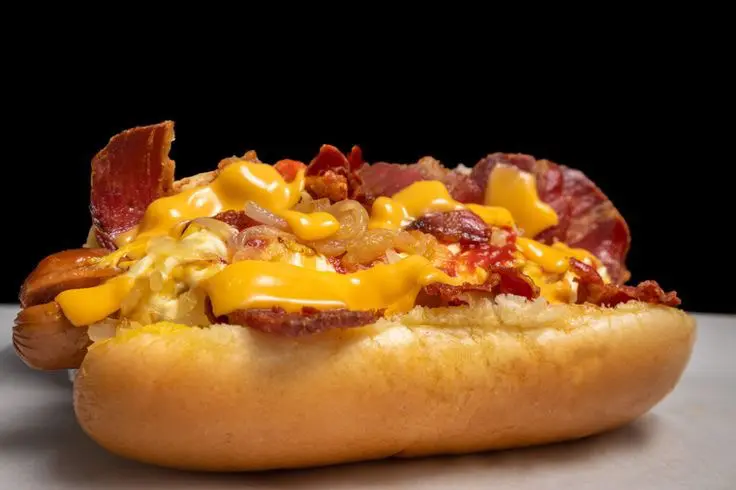 Hình ảnh Hotdog Bacon Phô Mai